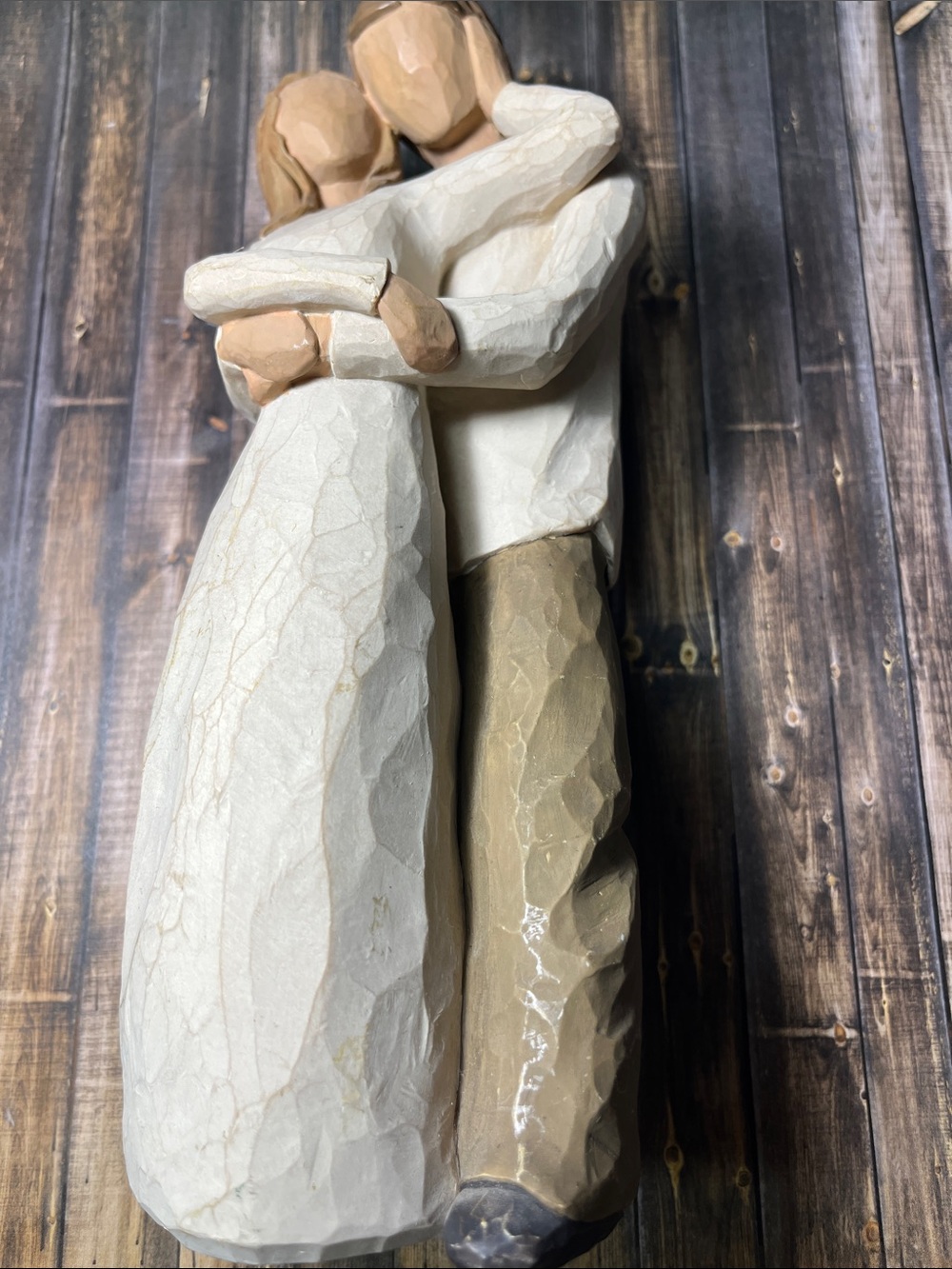 Willow Tree Together” Figurine 9-Inch Cream Brown Couple Anniversary Gift No Box